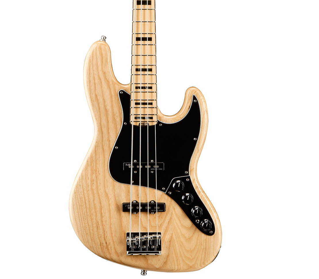 Fender American Elite Jazz Bass - Natural With Maple fingerboard 
