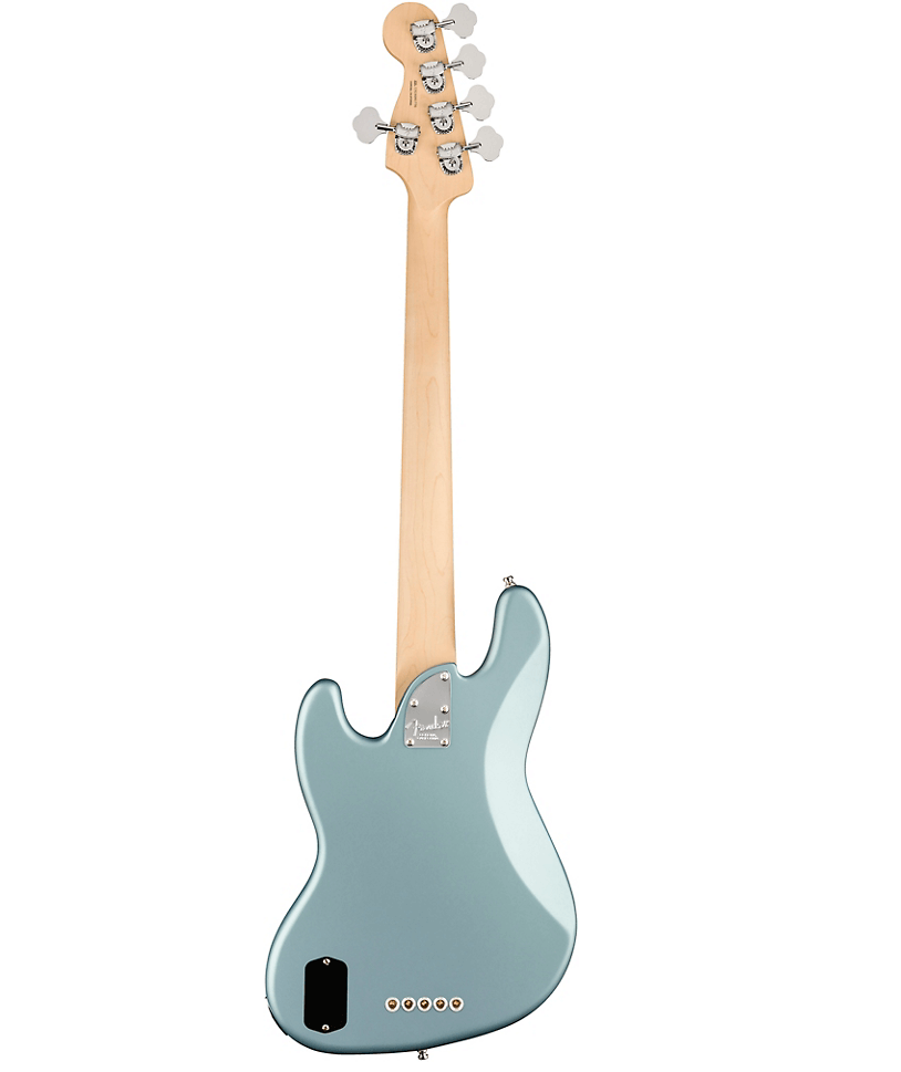 Fender American Elite Jazz Bass V - Satin Ice Blue Metallic With 