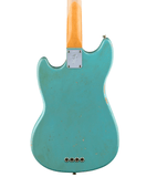 Fender Justin Meldal-Johnsen Road Worn Mustang Bass - Faded Daphne Blue