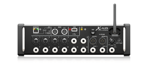 Behringer X Air XR12 12-Input Digital Mixer for iPad/Android Tablets with Wi-Fi and USB Recorder