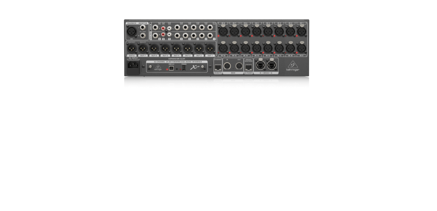 Behringer X32 Rack 40-Input, 25-Bus Digital Mixer with 16