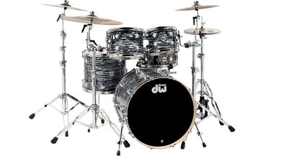 DW Collectors Series Maple-Mahogany Shell Pack 4 Piece Peacock Oyster