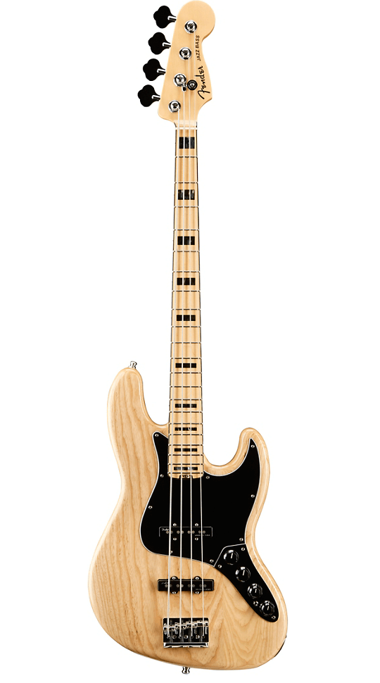 Fender American Elite Jazz Bass - Natural With Maple fingerboard