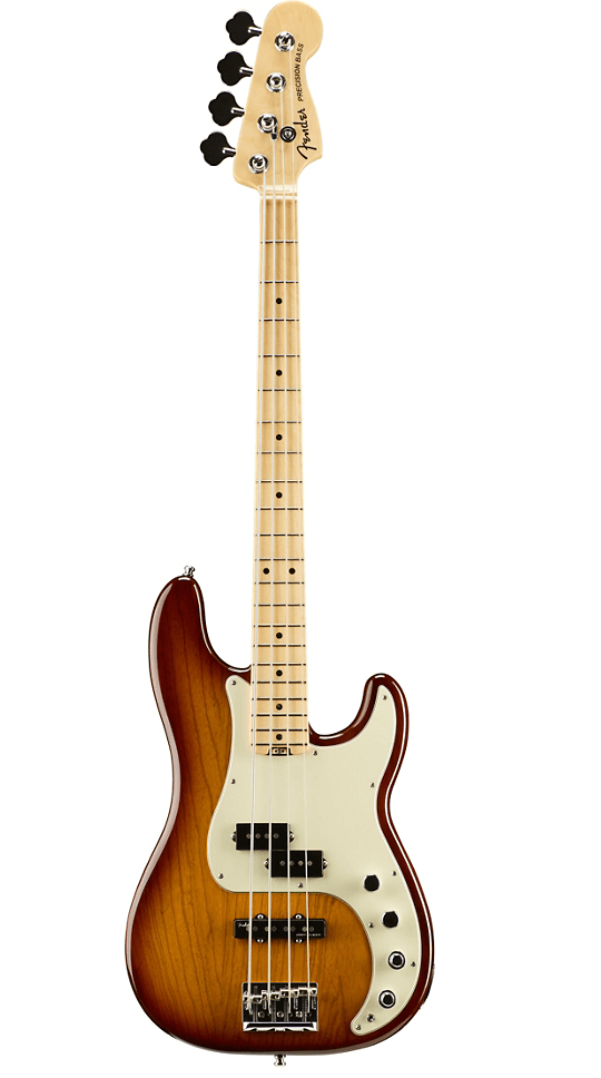 Fender American Elite Precision Bass - Tobacco Sunburst With Maple Fingerboard