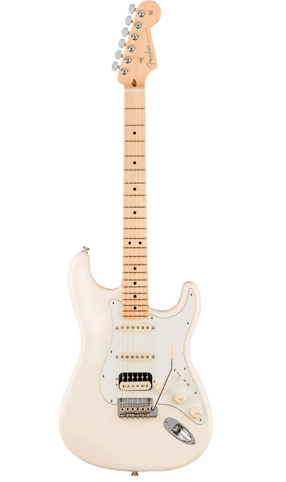 Fender American Professional HSS Shawbucker Stratocaster - Olympic White With Maple Fingerboard