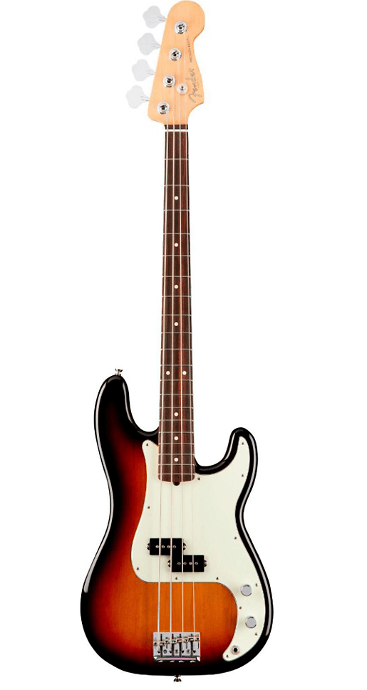 Fender American Professional Precision Bass - 3-Color Sunburst With Rosewood Fingerboard
