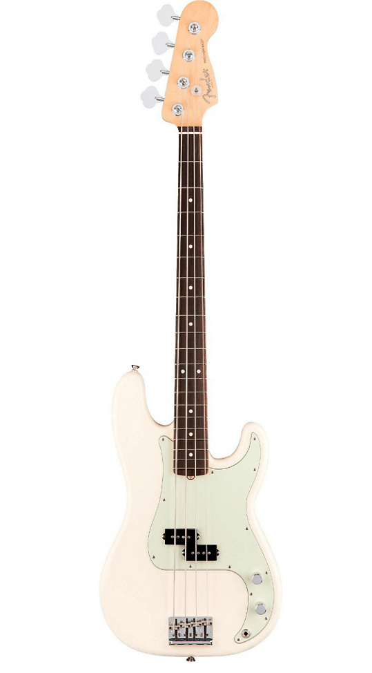 Fender American Professional Precision Bass - Olympic White With Rosewood Fingerboard