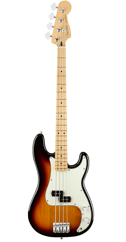 Fender Player Series Precision Bass - 3-Tone Sunburst With Maple Fingerboard