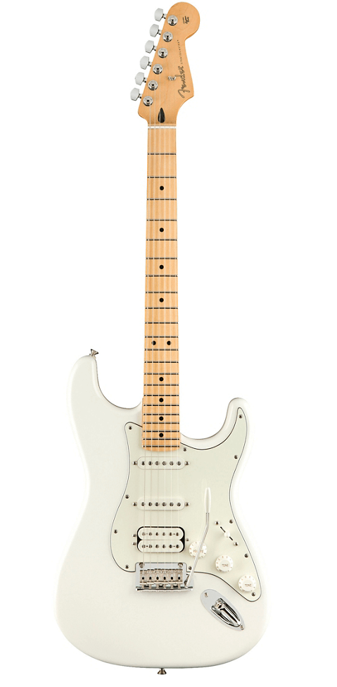 Fender Player Series Stratocaster HSS - Polar White With Fender Player Series Stratocaster HSS - Polar White With