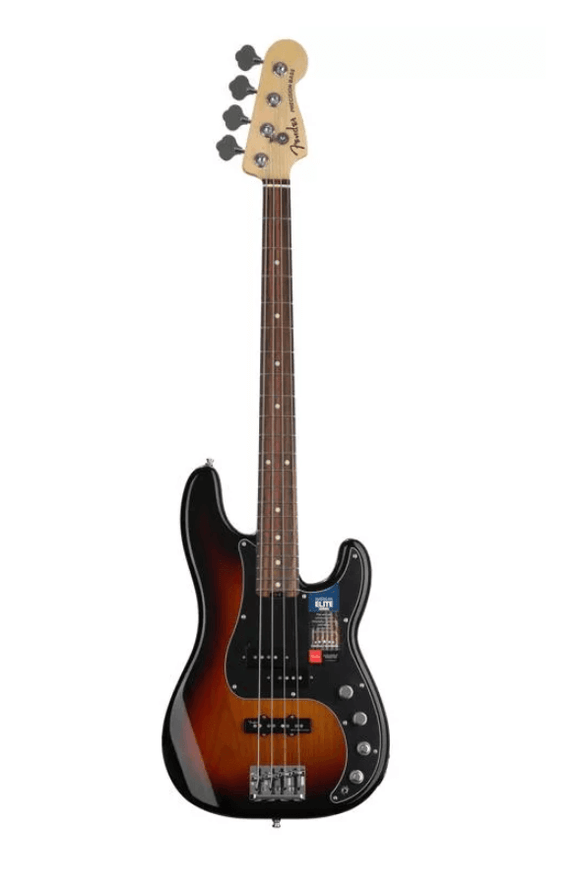 Fender American Elite Precision Bass - 3-Color Sunburst With Ebony Fingerboard