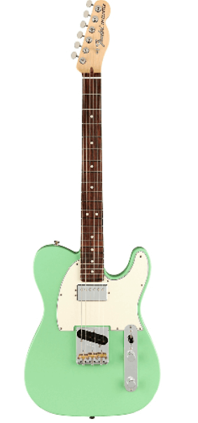 Fender American Performer Telecaster Hum - Satin Surf Green With Rosewood Fingerboard