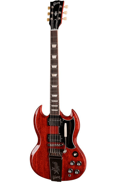 【②】Maestro by Gibson SG チェリー エレキギター Gibson SG Standard '61 Faded Maestro Vibrola Vintage Cherry