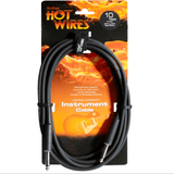 On-Stage Instrument Cable 10 Feet Heat-Shrink Relief QTR-QTR