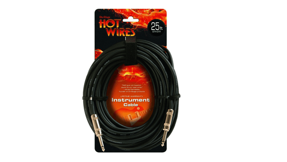On-Stage Instrument Cable 25 Feet With Neutrik Connector QTR-QTR
