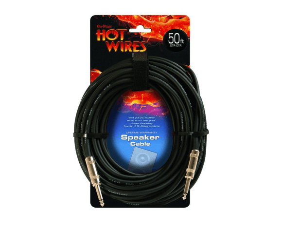 On-Stage Speaker Cable 14AWG 50 Feet QTR-QTR