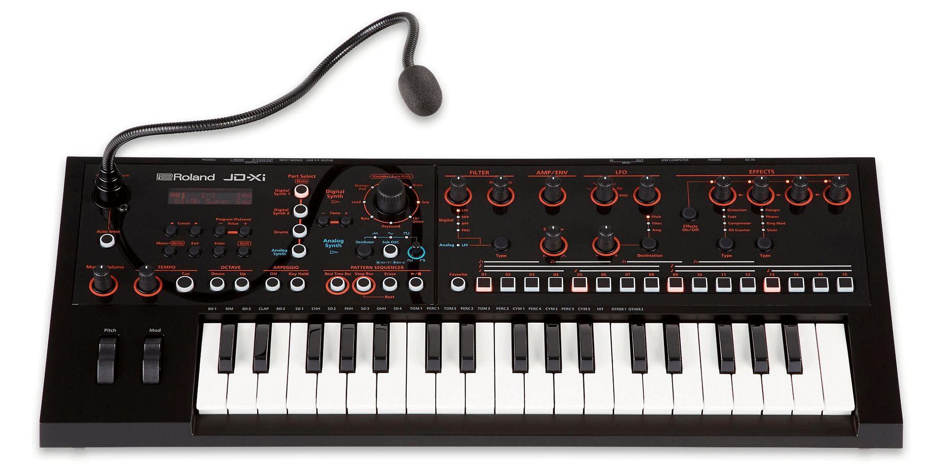 Analog online digital synthesizer