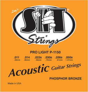 SIT Strings P1150 Phosphor Light Acoustic Guitar Strings 11-50